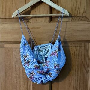 Urban Outfitters Size Extra Small Lavender Purple Butterfly Crop Top NEW NWT